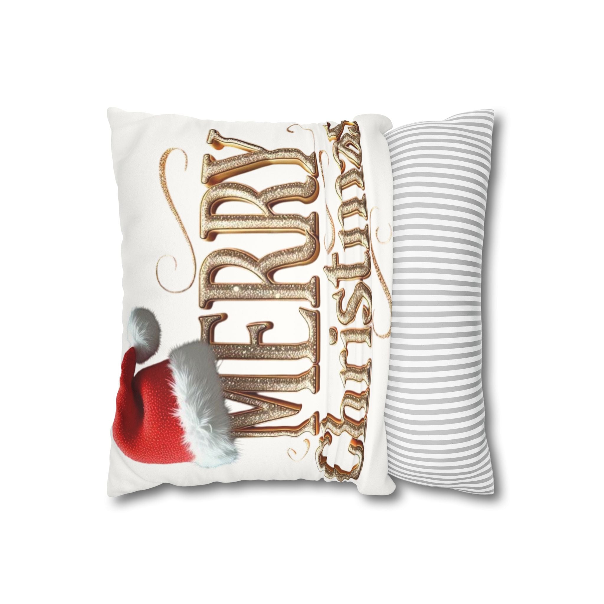 Christmas Decor Pillowcase, Merry Christmas Faux Suede Cushion Cover, Holiday Home Decor, Winter Vibes, Cozy Gift Idea