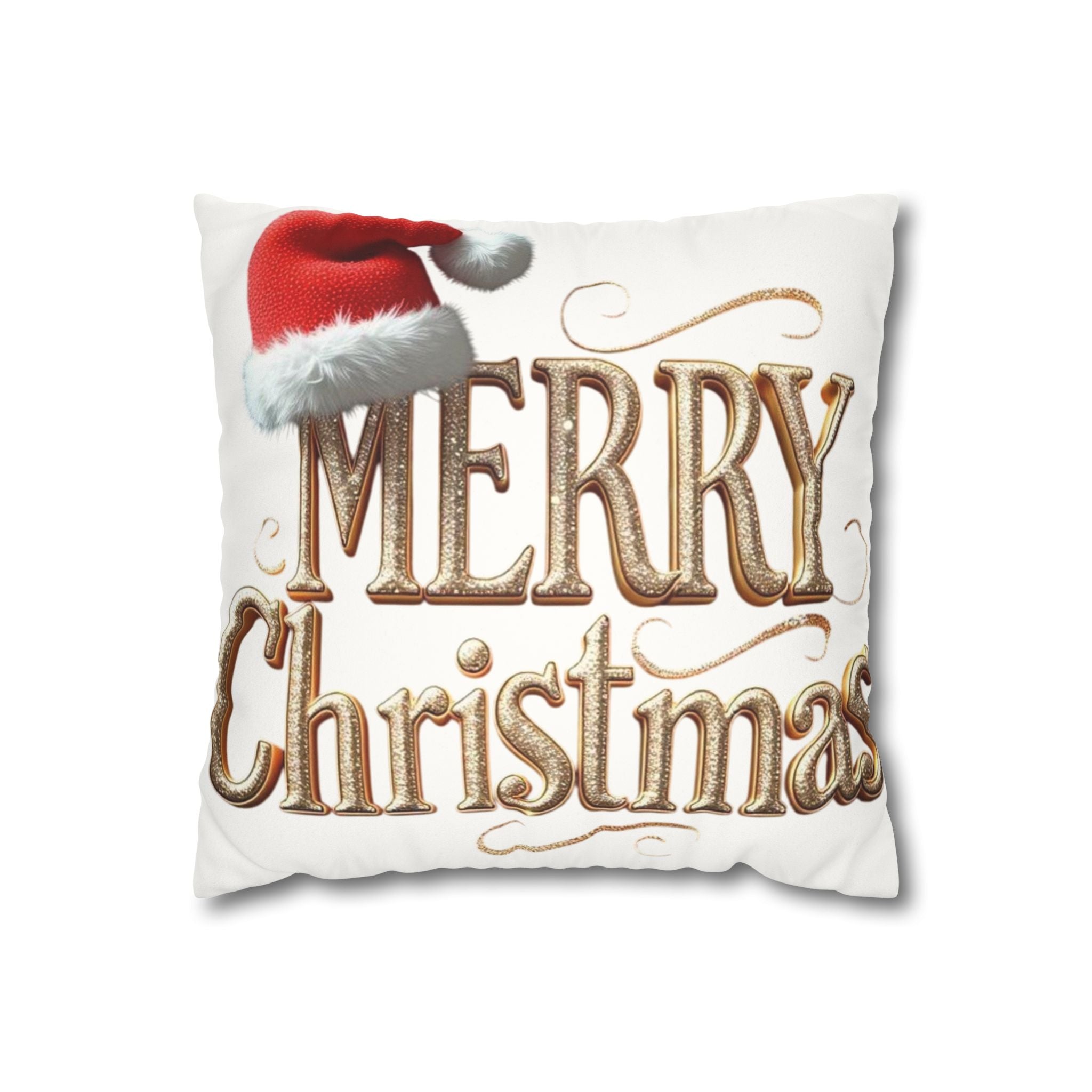 Christmas Decor Pillowcase, Merry Christmas Faux Suede Cushion Cover, Holiday Home Decor, Winter Vibes, Cozy Gift Idea